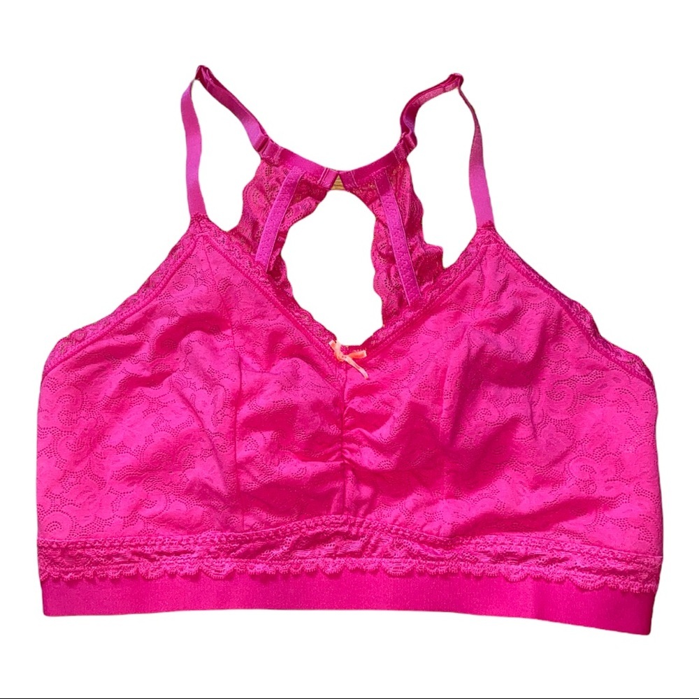 La Senza || Pink Racerback Bralette || Large
